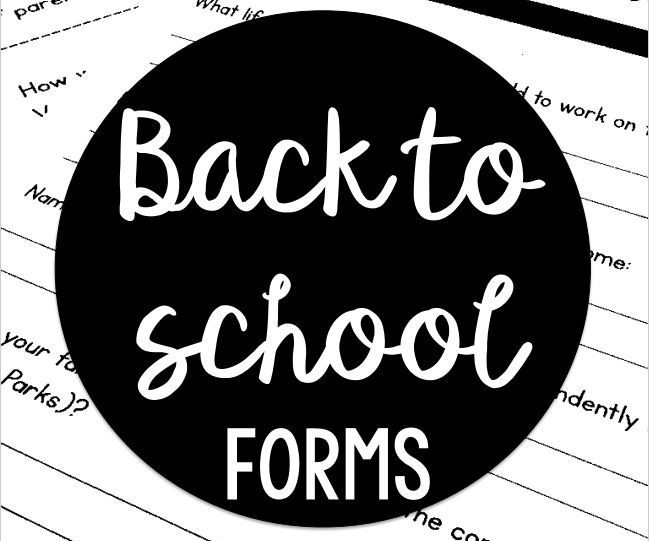 Back to School Forms WolseyWessington School District